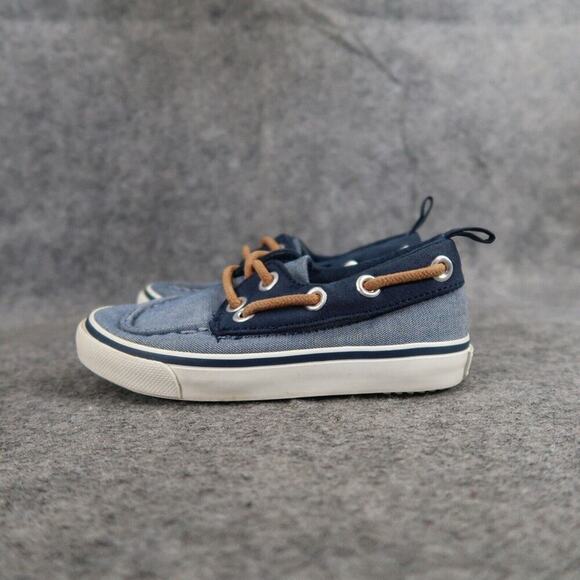 Old Navy Boat Shoes Baby Toddler Boys 6 Slip On Casual Chambray Nautical Preppy - Picture 5 of 12